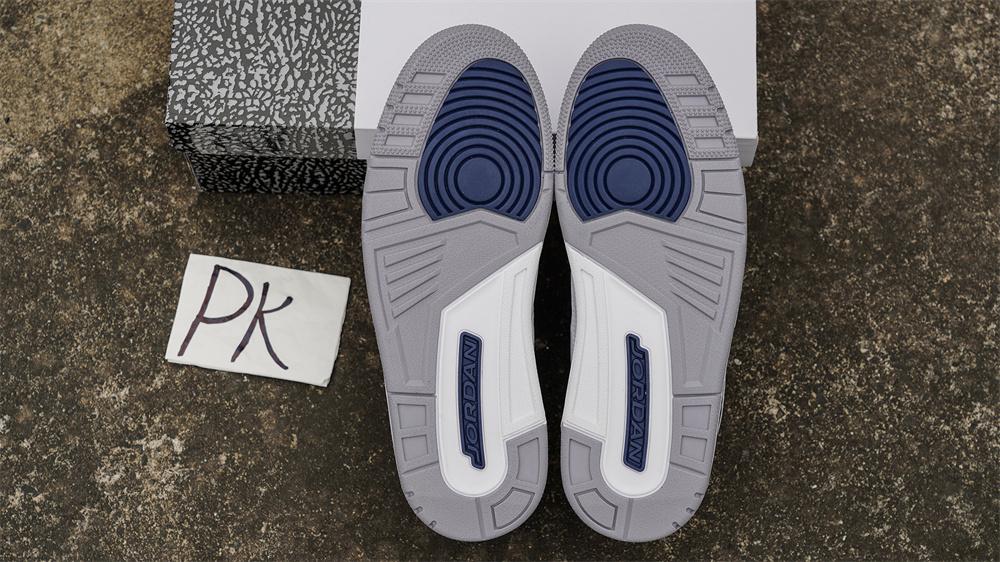 PK GOD Air Jordan 3 Midnight Navy RETAIL MATERIALS READY TO SHIP